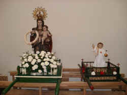 Virgen del Rosario y Nio de la Bola