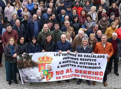 LOS VECINOS DE VALLELADO DICEN NO AL DERRIBO DE LA PRESA (PESQUERA)