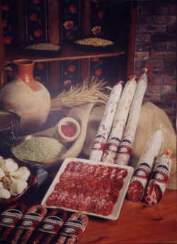 chorizos, jamones, embutidos y carne de cerdo de producci�n ecol�gica