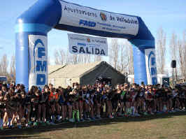 LOS ATLETAS DE VALLELADO EN EL XXV CROSS CIUDAD DE VALLADOLID